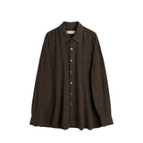 Our Legacy BORROWED SHIRT, Truffle Check Grid Cloth