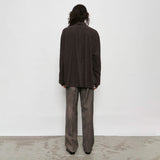 Our Legacy BORROWED SHIRT, Truffle Check Grid Cloth