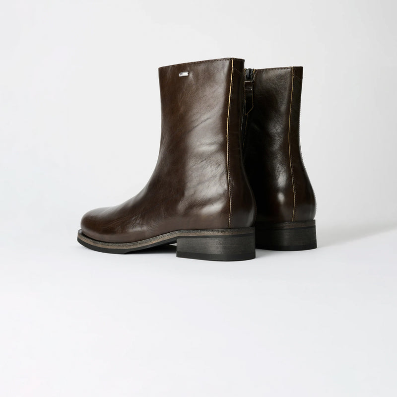 Our Legacy CAMION BOOT, Deep Olive Leather