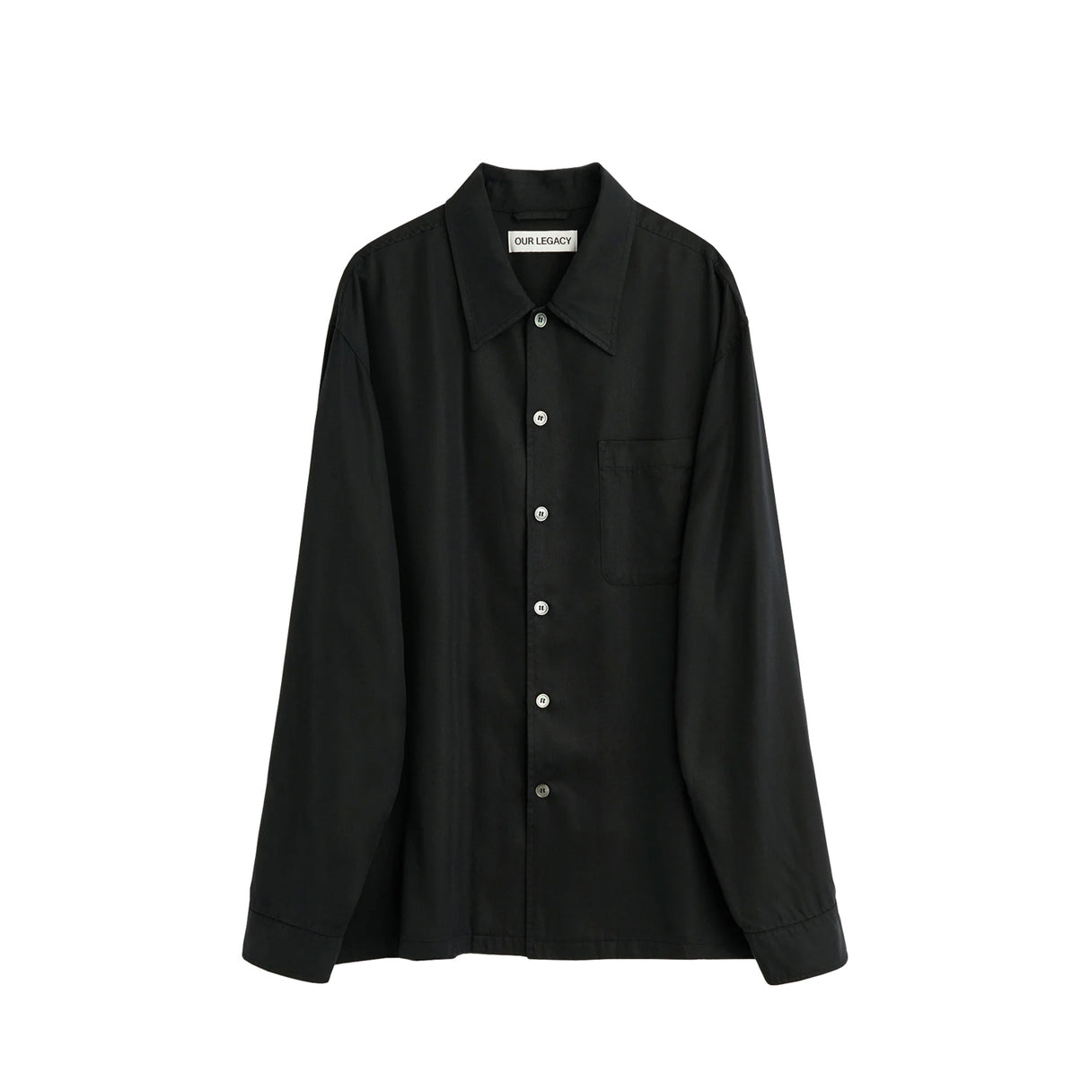 Our Legacy EVERY SHIRT, Draping Black Lyocel