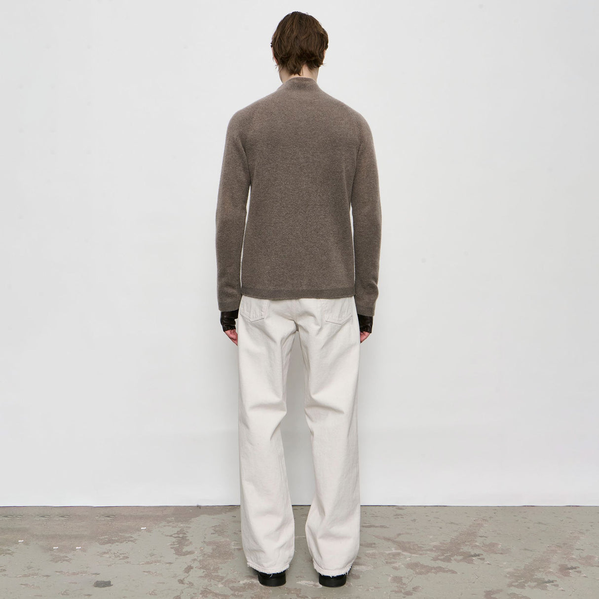 Our Legacy LINE ZIP CARDIGAN, Mud Spray Dye Cherub Wool