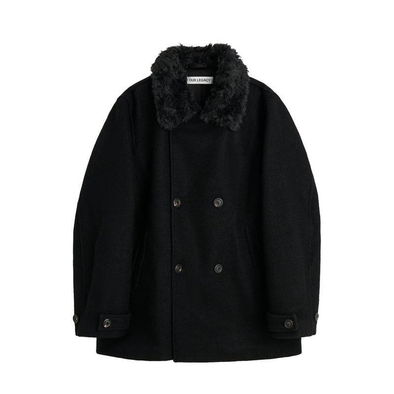 Our Legacy WAGE PEACOAT, Black