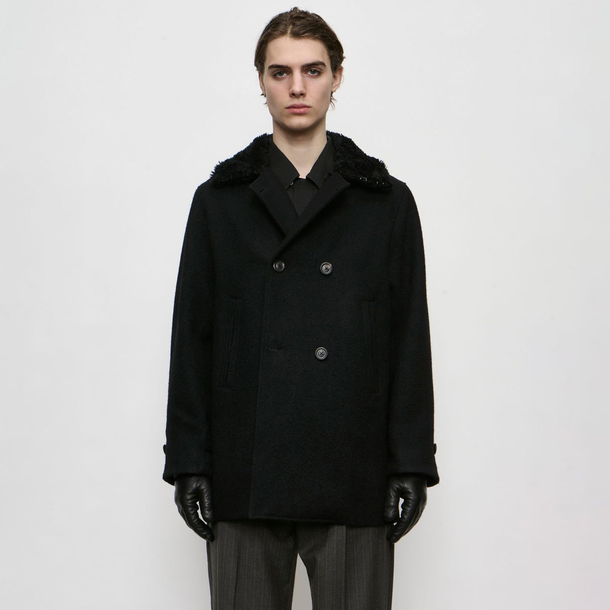 Our Legacy WAGE PEACOAT, Black