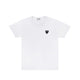 Comme des Garçons PLAY BLACK HEART T-SHIRT, White