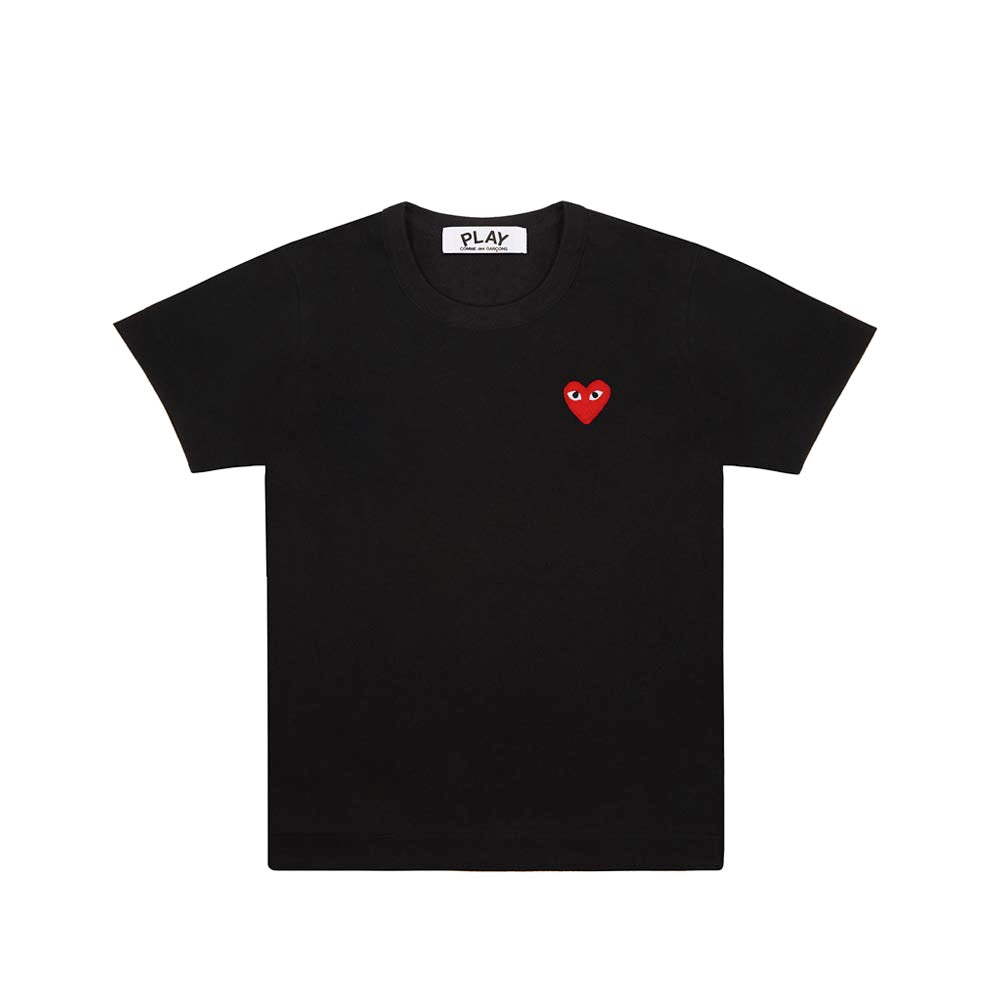 Comme des Garçons PLAY RED HEART T-SHIRT, Black
