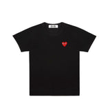 Comme des Garçons PLAY RED HEART T-SHIRT, Black