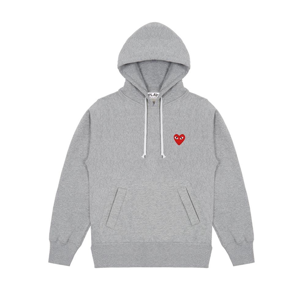PLAY COMME des GARÇONS グレー L Comme des Garçons PLAY HOODED SWEATSHIRT, Grey – Beamhill