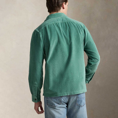 CORD LONGLSLEEVE SPORT SHIRT, Green