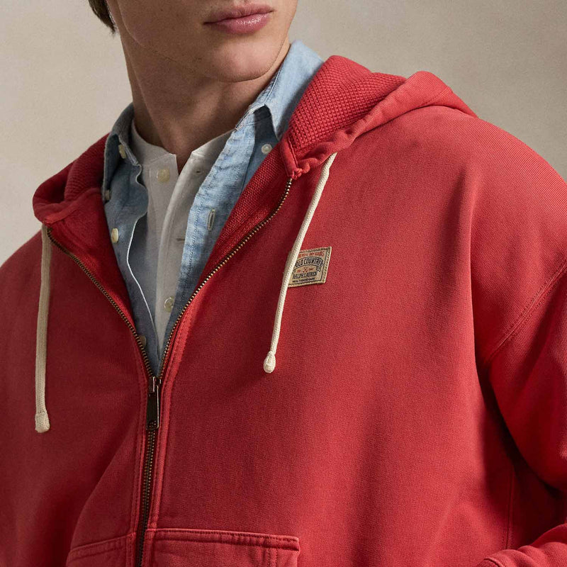 Polo Ralph Lauren FULL ZIP SWEATSHIRT, Red