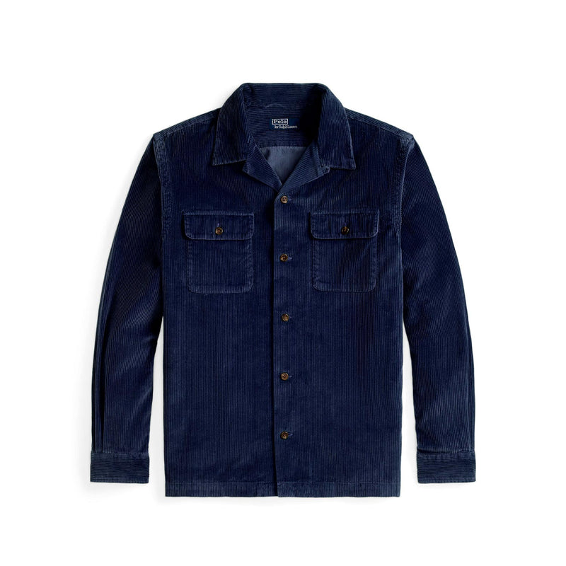POLO Ralph Lauren CORD LONGLSLEEVE SPORT SHIRT, Boston Navy