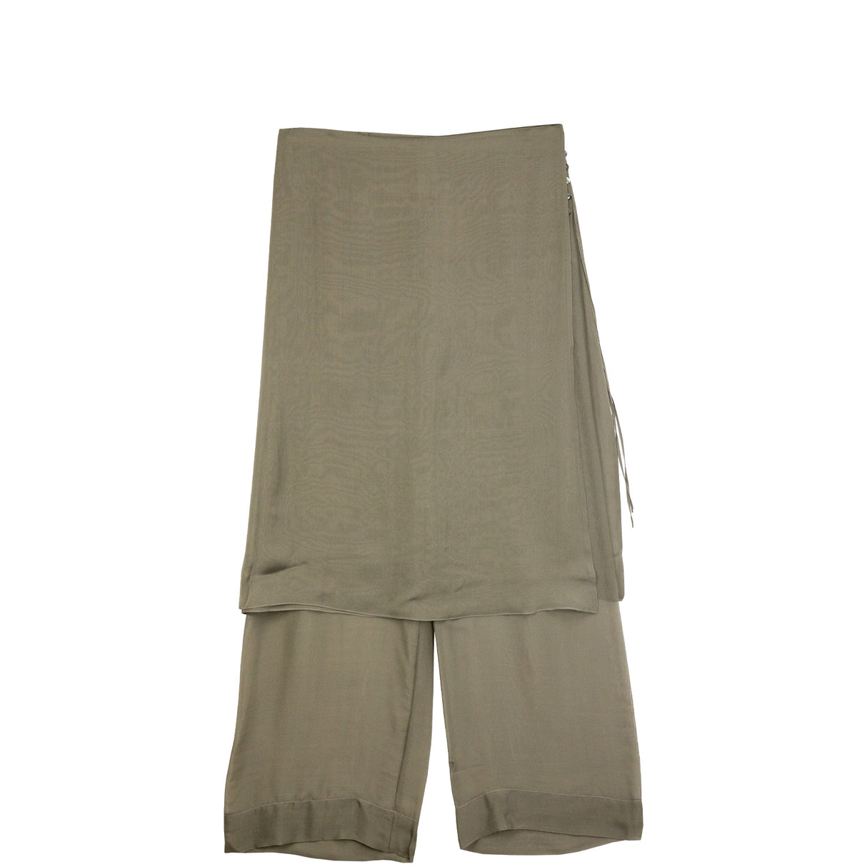 Paloma Wool SILK LOW ARCHIVE SKIRT, Khaki