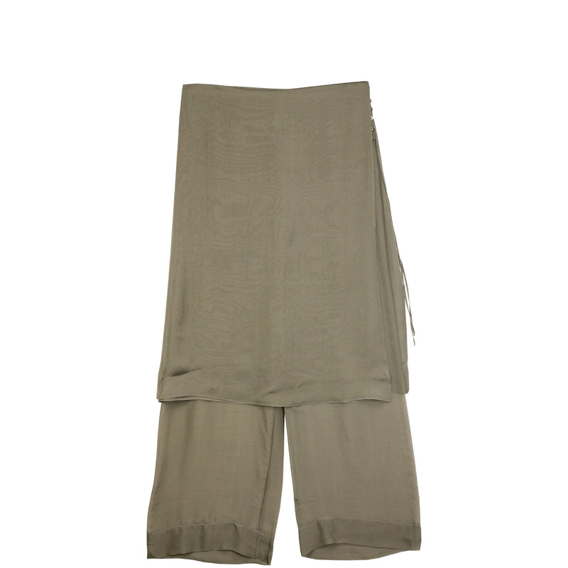 Paloma Wool SILK LOW ARCHIVE SKIRT, Khaki