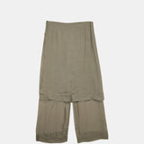 Paloma Wool SILK LOW ARCHIVE SKIRT, Khaki