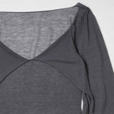 Paloma Wool CLYO LONG-SLEEVE TOP, Grey