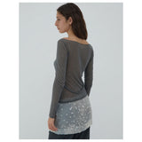 Paloma Wool CLYO LONG-SLEEVE TOP, Grey