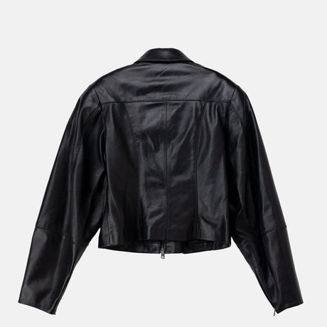 Paloma Wool BANUI LEATHER JACKET, Black