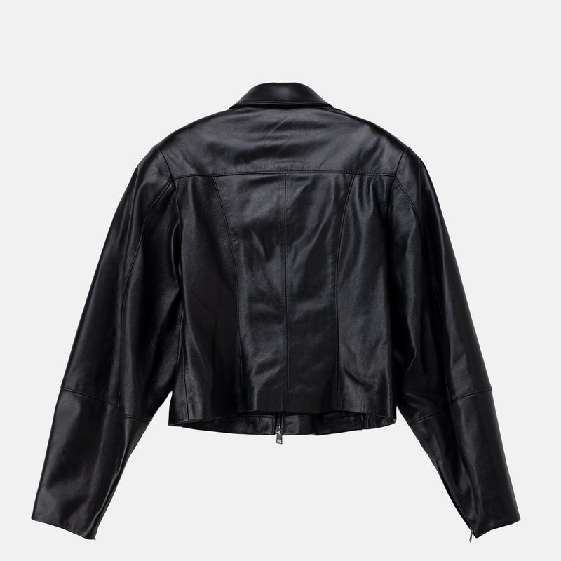 Paloma Wool BANUI LEATHER JACKET, Black