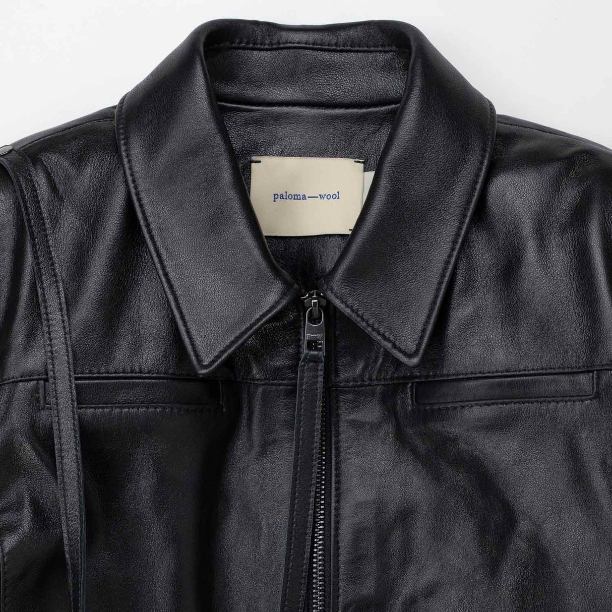 Paloma Wool BANUI LEATHER JACKET, Black