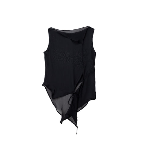 Black top on a white background
