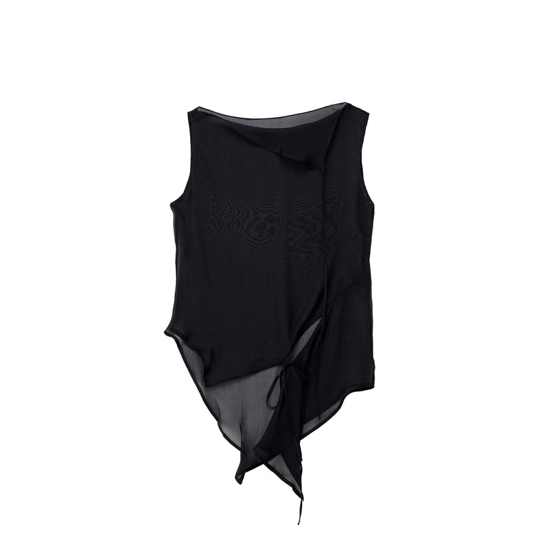 Black top on a white background
