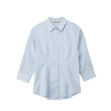 Blue shirt on a white background
