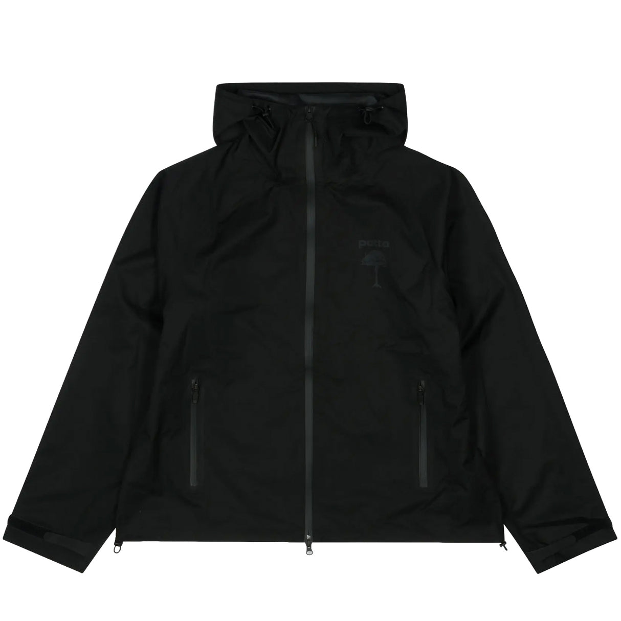 Patta 3M REFLECTIVE WATERPROOF RAIN JACKET, Black
