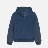 Patta CLASSIC ACID WASHED HOODED SWEATSHIRT, Estate Blue