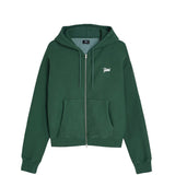 Patta CLASSIC ZIP UP HOODED SWEATER, Bistro Green