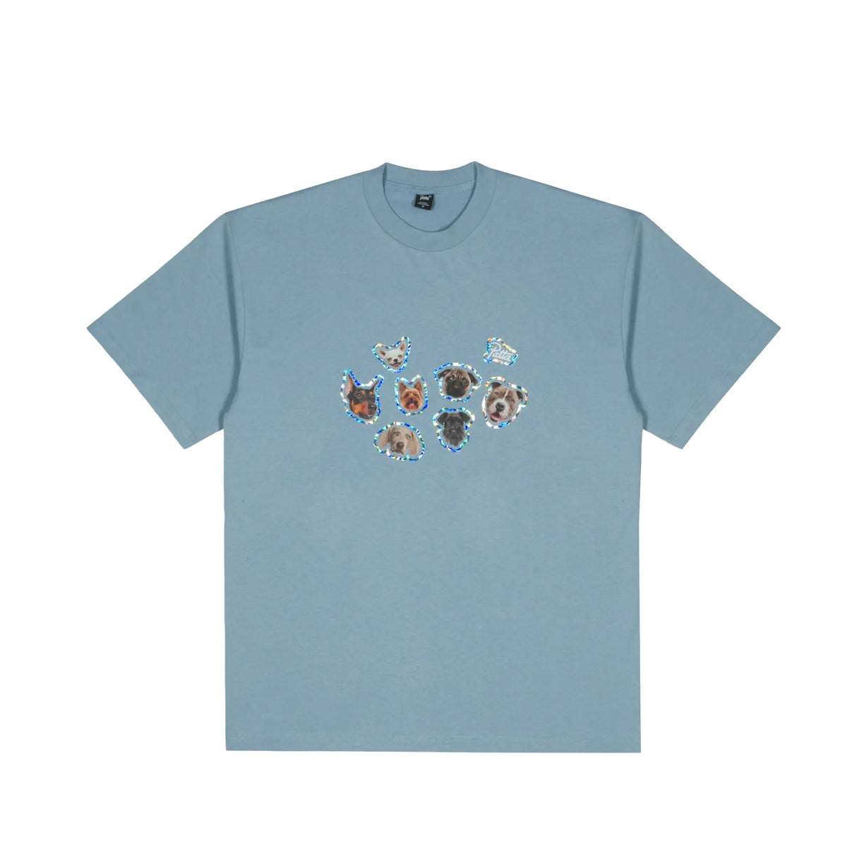 Patta DOGS T-SHIRT, Dusty Blue