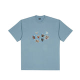 Patta DOGS T-SHIRT, Dusty Blue