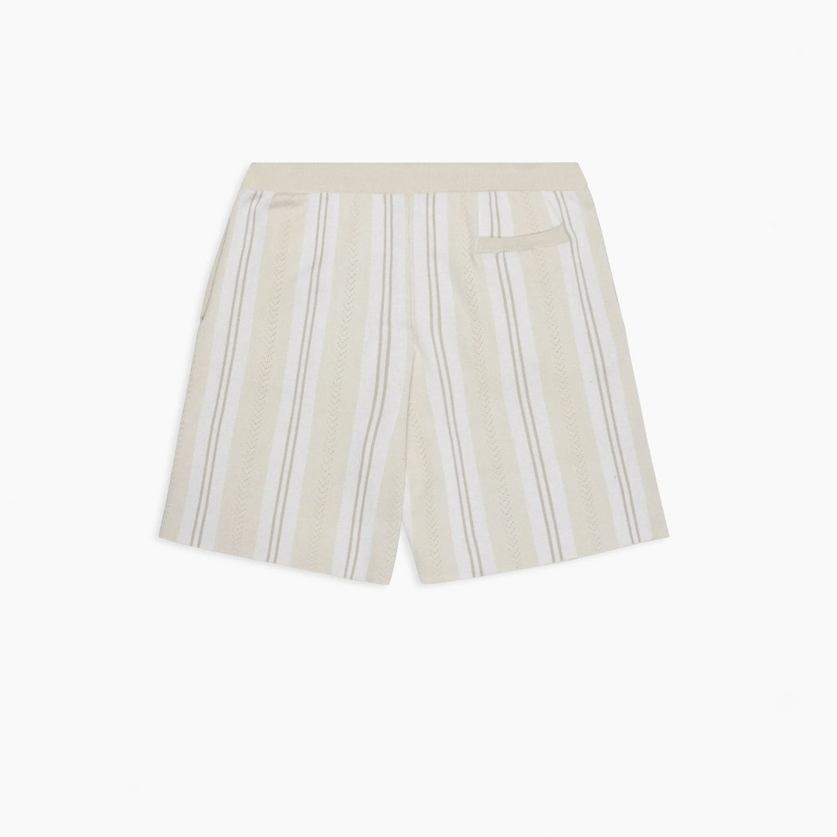 Patta KNITTED FOOTBALL SHORTS, Oatmeal