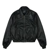 Patta LEATHER BOMBER JACKET, Black