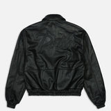 Patta LEATHER BOMBER JACKET, Black
