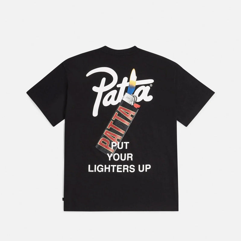 Patta LIGHTERS T-SHIRT, Black