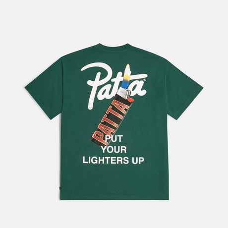 Patta LIGHTERS T-SHIRT, Bistro Green