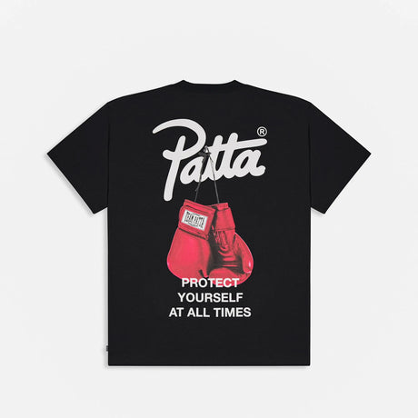 Patta PROTECT YOURSELF T-SHIRT, Black