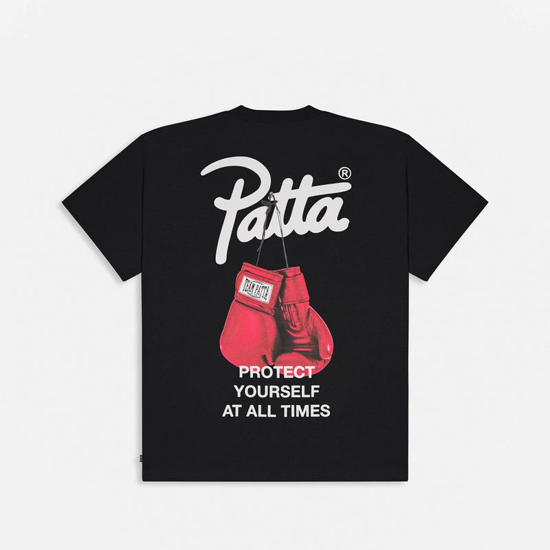 Patta PROTECT YOURSELF T-SHIRT, Black