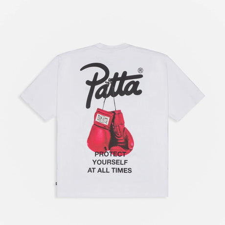 Patta PROTECT YOURSELF T-SHIRT, White