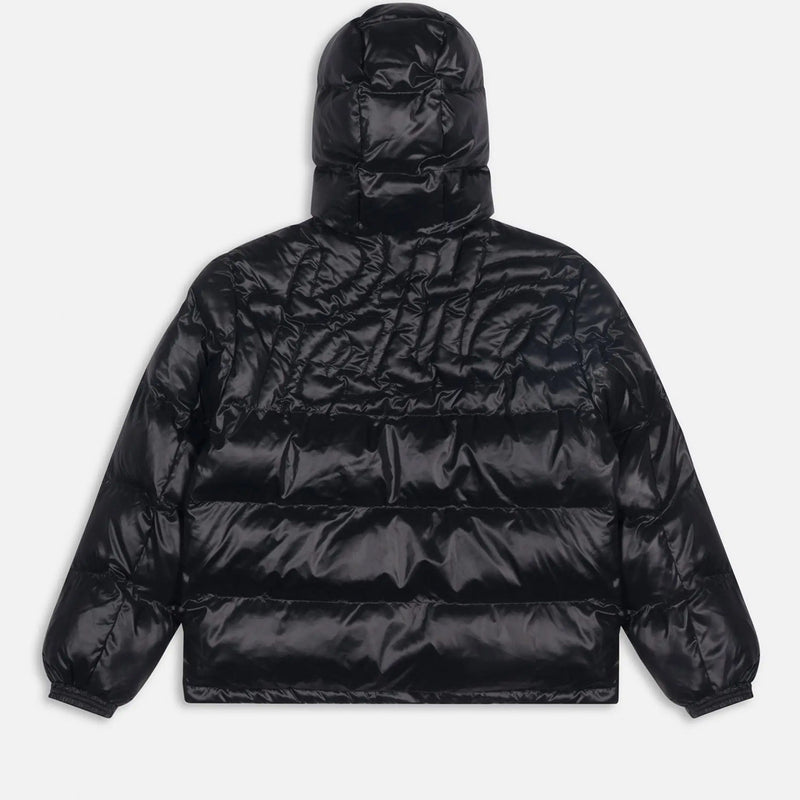 Patta QUILTED SCRIPT LOGO PUFFER JACKET, Black