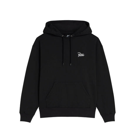 Patta SNAKE HEART BOXY HOODED SWEATER, Black - Image 1