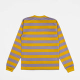 Patta STRIPED LONGSLEEVE FOOTBALL JERSEY, Chalk/Violet