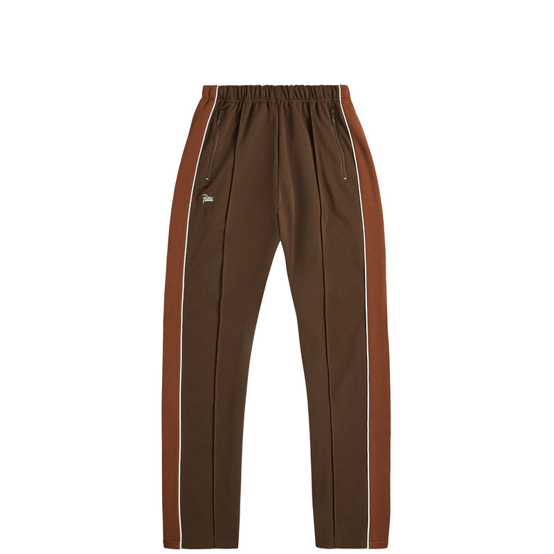 Patta TRICOT STRAIGHT TRACK PANTS, Chestnut