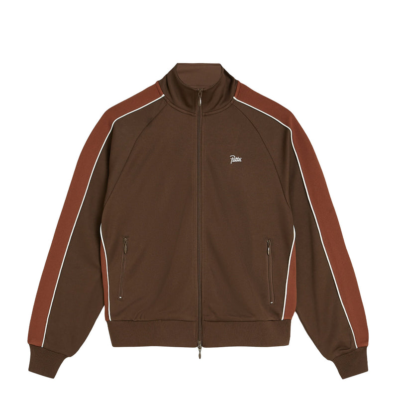 Patta TRICOT TRACK JACKET, Chestnut