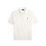 Polo Ralph Lauren CABLE-KNIT POLO JUMPER S/S, White