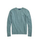 Polo Ralph Lauren CABLE-KNIT WOOL-CASHMERE SWEATER, Turquoise