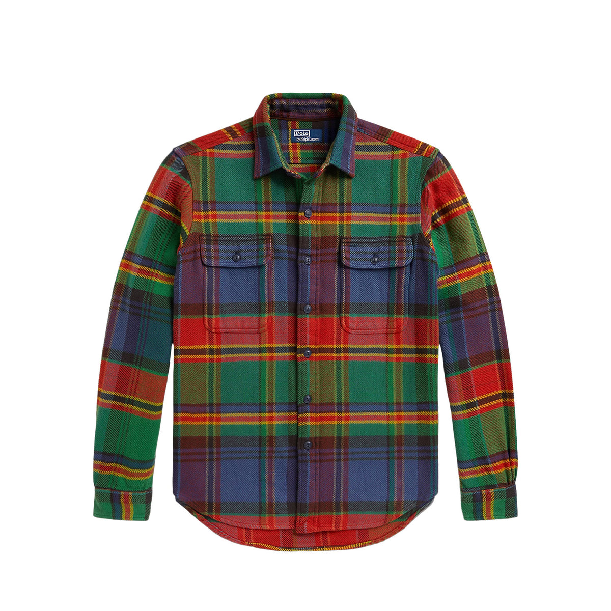 Polo Ralph Lauren CLASSIC FIT PLAID FLANNEL WORKSHIRT, Blue/Green/Multi