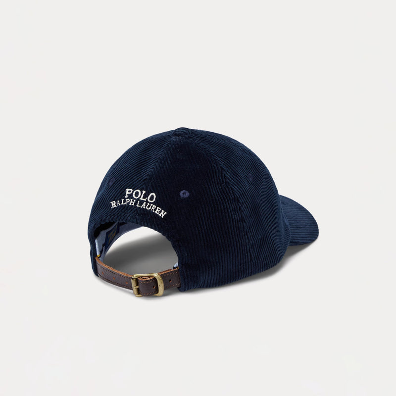 Polo Ralph Lauren CORDUROY CAP, Aviator Navy
