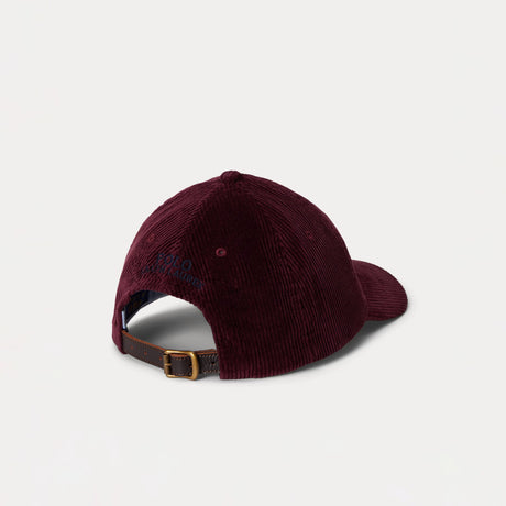 Polo Ralph Lauren CORDUROY CAP, Rich Ruby