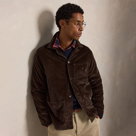 Polo Ralph Lauren CORDUROY UTILITY OVERSHIRT, Nutmeg Brown