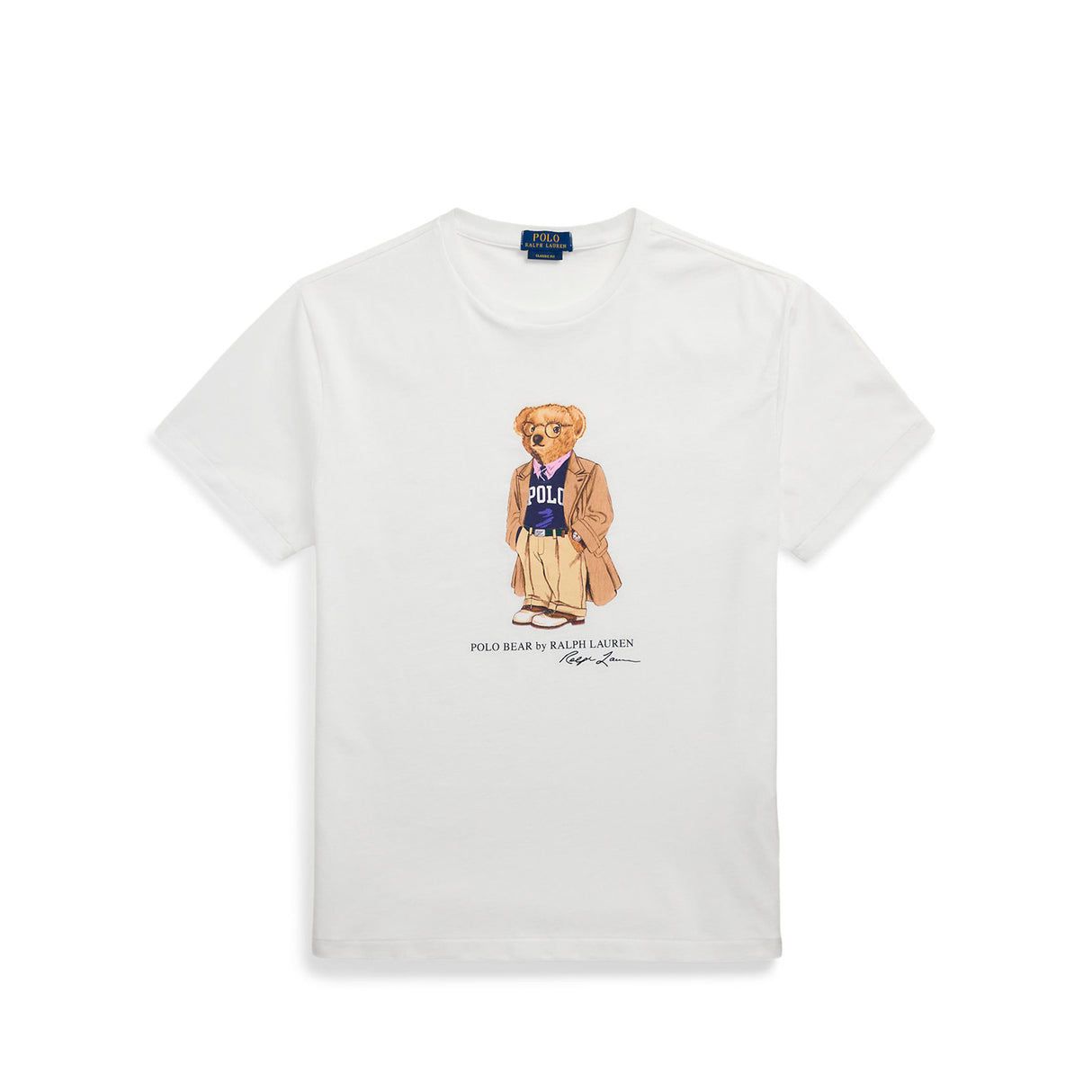 POLO Ralph Lauren CUSTOM SLIM FIT POLO BEAR T-SHIRT, White